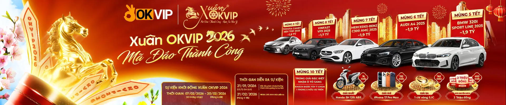 khuyến mãi khai xuân OKVIP